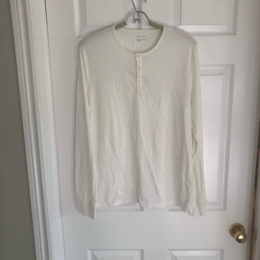 Club Monaco White Jersey Top